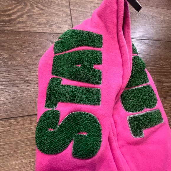 HMBL STAY HMBL Women's Full Zip Skull Hoodie, Women's, Size XS, Pink, Sweatshirt - Picture 7 of 16